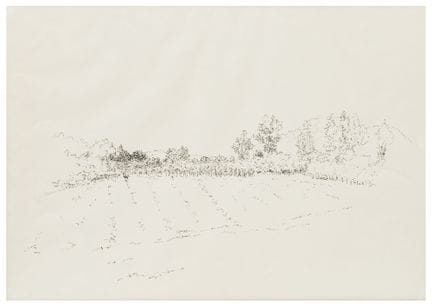 卡洛·德·罗伯托（1915—2003）
《风景》，大约1982年
纸本墨水画
50 × 70 厘米
