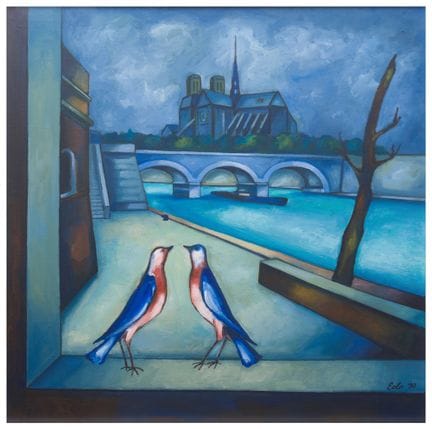 Eolo Costi (1938 - 2007)
Paisaje con Notre Dame y 