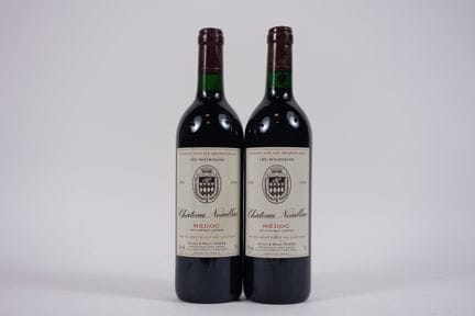 2 瓶诺亚拉克城堡 CB 梅多克红葡萄酒 - 1994年