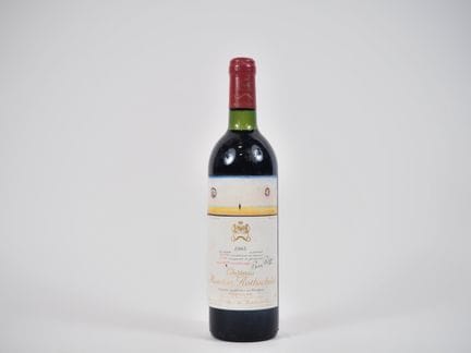 1 瓶 木桐·罗斯柴尔德酒庄 1级格拉夫波雅克红葡萄酒 - 1983年 - BG/ETLT