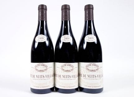 3 瓶 科特·德·努伊村级葡萄酒 西尔维·埃斯莫宁 - 2009