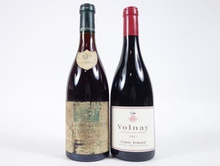 2 BOTELLAS DE VOLNAY: 1 «CLOS SANTENOTS» 1er CRU D
