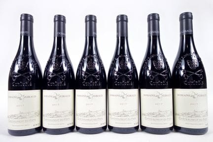 6 BOTELLAS DE CHÂTEAUNEUF DU PAPE DOMAINE GIRAUD -