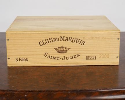 3 瓶 CLOS DU MARQUIS 圣朱利安红葡萄酒 - 2009 年 - CBO