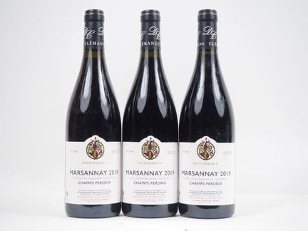 3 BOTELLAS MARSANNAY "CHAMPS PERDRIX" DOMAINE CLEM