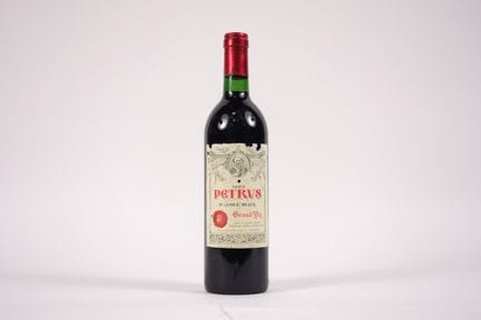1 瓶波美侯柏图斯红葡萄酒 - 1983 年 - BG/ELA/美国出口标签被剪下/瓶帽侧面轻微受损
