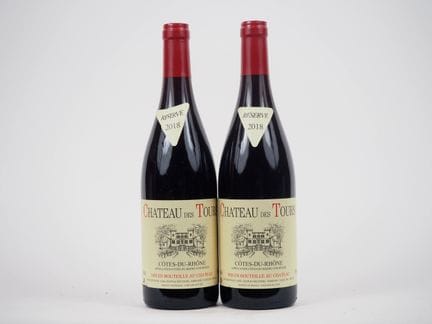 2 BOTELLAS DE CHÂTEAU DES TOURS «RÉSERVE» EMMANUEL