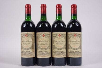 4 瓶 波美侯加赞酒庄红葡萄酒 - 1985 年 - 1 BG/2 LB-HEP/1 HEP/ELT