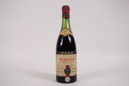 1 瓶博若莱·皮亚特 - 1961 年 - 7 厘米