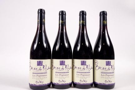 4 BOTELLAS DE CÔTES DU RHÔNE «LES PEYROUSES» DE AL
