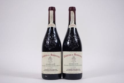 2 BOTELLAS DE CHÂTEAUNEUF DU PAPE CHÂTEAU DE BEAUC