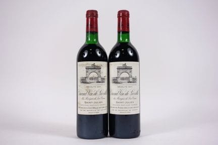 2 瓶 勒奥维尔·拉斯卡斯酒庄 GCC 圣朱利安 - 1984 - 1 LB/1 LB-HEP/ET
