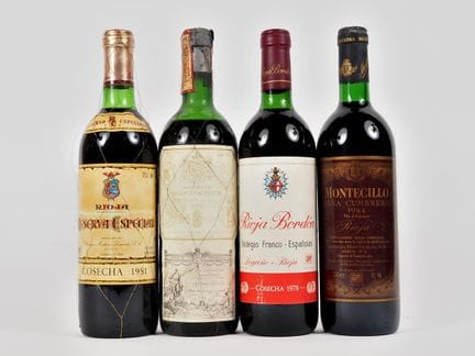 4 BOTELLAS DE RIOJA (ESPAÑA): 1 BOTELLA DE RIOJA M