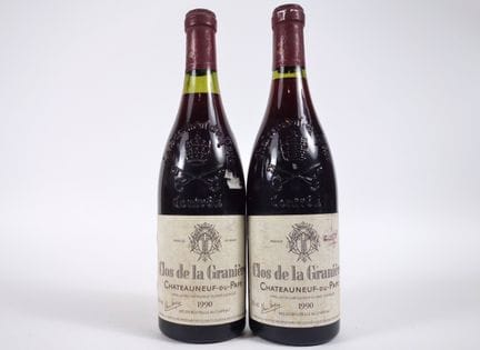 2 BOTELLAS DE CHÂTEAUNEUF DU PAPE «CLOS DE LA GRAN