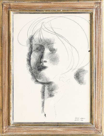 EMILIO GRECO
Female face, 1961
India ink on paper 