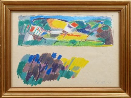RENATO BIROLLI
Untitled, 1955
pastel on paper, 35x
