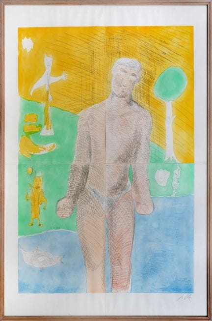 SANDRO CHIA
Figure
silkscreen on paper, 190x125 cm