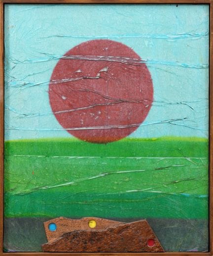 ROBERTO CRIPPA
Sun, 1965–1970
cork and collage on 