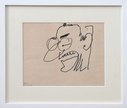 ALEXANDER CALDER
Portrait of Klaus Perl, 1966
ink 