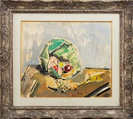 菲利波-德-皮斯
静物，1947 年 
布面油画，50x60 厘米，中央下方有签名和年份，左下方有 
