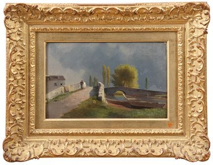 安东尼奥·丰塔内西
《暴风雨将至》
油画（画板），22×33.5厘米，作品未署名，背面有福利亚托（都