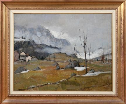 CARLO MUSSO
Berglandschaft, 1956
Öl auf Holz, 60 ×