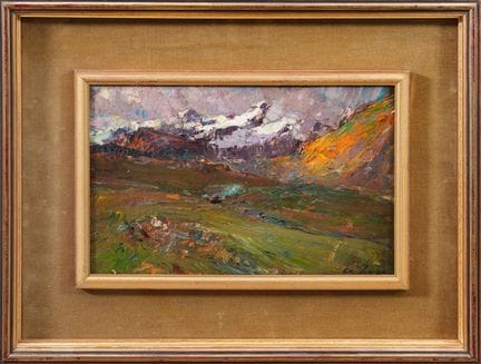 ALESSANDRO LUPO
Berglandschaft
Öl auf Holz, 21,5 ×