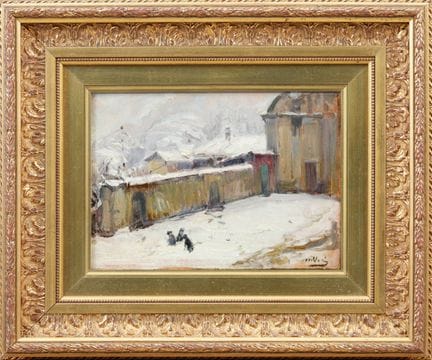 VITTORIO CAVALLERI
Winter
Öl auf Karton, 20,5 × 29