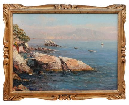 GIUSEPPE ARIGLIANO
Tigullio
Öl auf Holz, 30 × 40 c