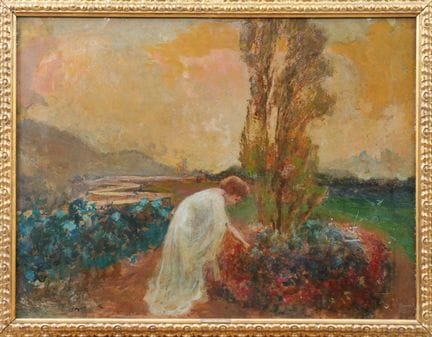 CARLO PAOLO AGAZZI
Eine Blume pflücken
Öl auf Kart