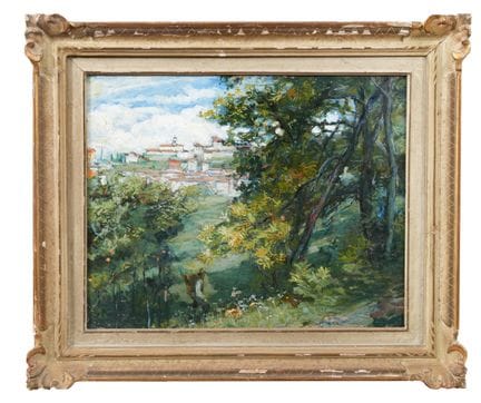 ANTONIO PIATTI
Brunate, 1909
Öl auf Karton, 39,5 ×