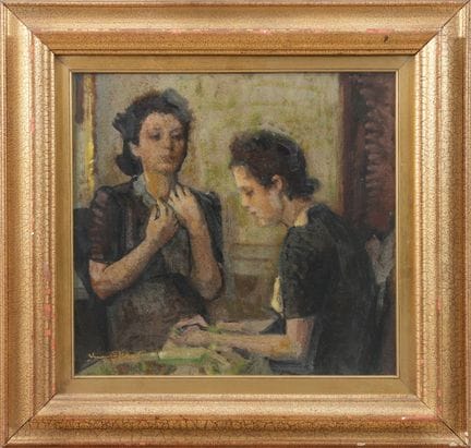 VENANZIO ZOLLA
Interieur mit Figuren
Öl auf Pressk