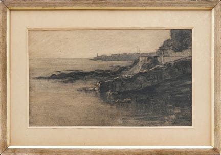 CARLO FOLLINI
Coastal View
charcoal on paper, 31x5