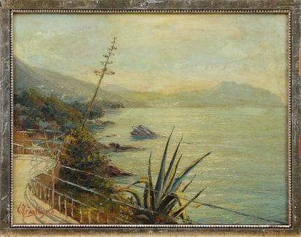 GIUSEPPE ARIGLIANO
Paysage marin
huile sur bois, 3