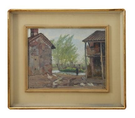ROBERTO BORSA
Cascinali
huile sur bois, 40 x 50 cm