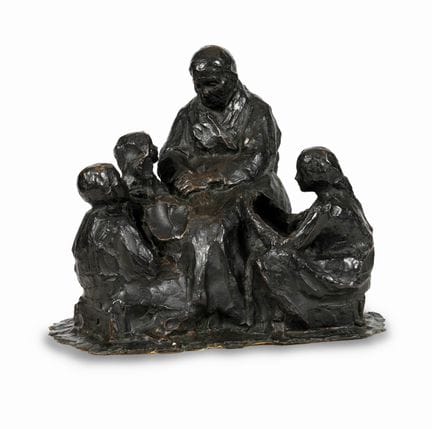 EUGENIO PELLINI
Großmutter mit ihren Enkeln
Bronze