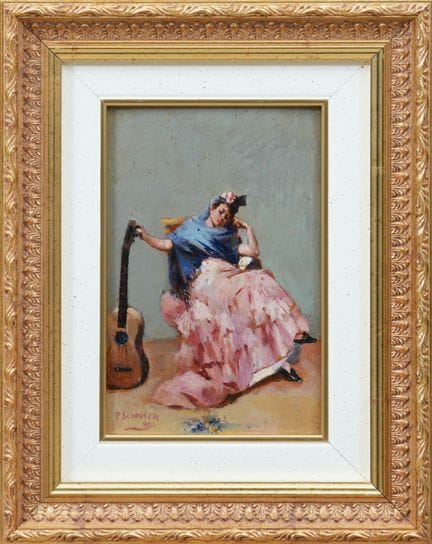PIETRO SCOPPETTA
La musicienne, 1896
huile sur boi