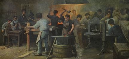FAUSTO ELISEO COPPINI
Les forgerons
huile sur toil