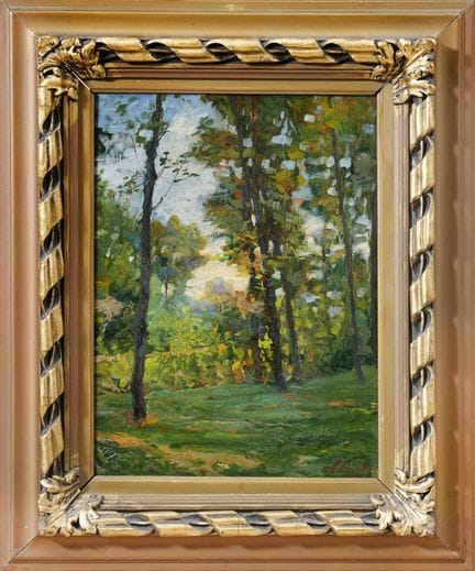ALESSANDRO CAVALLI
Bosco
huile sur bois, 37 x 26,5