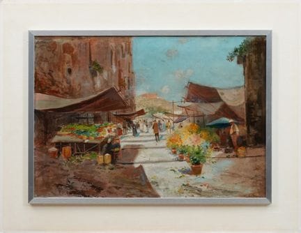 OSCAR RICCIARDI
Marché
huile sur toile, 44 x 63 cm
