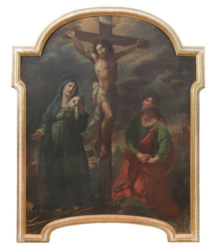 安德烈亚·兰扎尼
（归因于）
《基督受难》
油画，绘于第一代异形画布上，212×165 厘米，装裱于