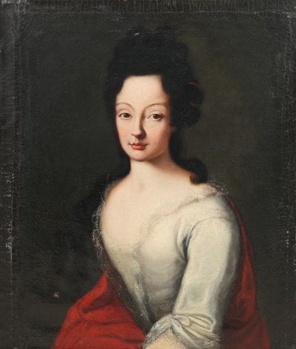 17世纪画家
托索伯爵夫人（原姓帕斯卡利斯）肖像，1704年
油画，画布，76x63厘米；署名“托索