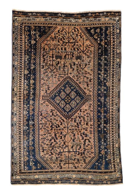SHIRAZ (PERSA)
De fabricación antigua. Fondo azul 
