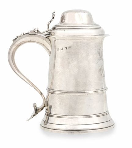 GIORGIO-III.-KRUG AUS SILBER, LONDON, 1776, VERMUT