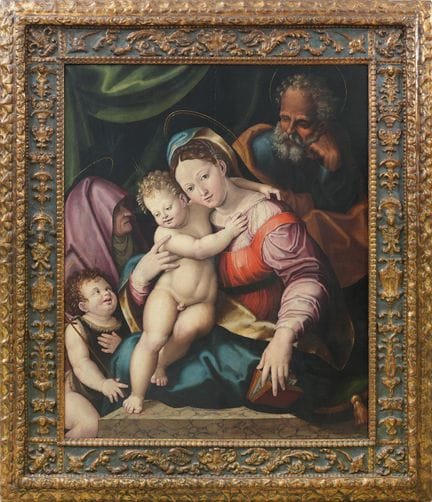 RAFFAELLINO DEL COLLE
La Sainte Famille avec saint
