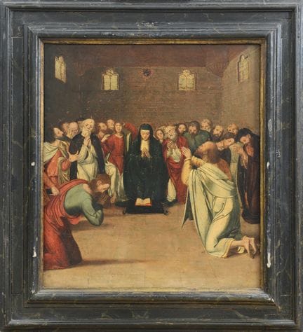 PEINTRE FLAMAND DU XVIe SIÈCLE
La Pentecôte
Huile 