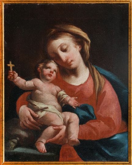 DOMENICO PEDRINI
(detail of)
Madonna and Child
Oil