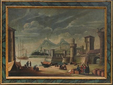 18TH-CENTURY PAINTER
Seascape with an Ancient Fort