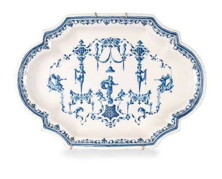 MAJOLICA TRAY, 18TH CENTURY, ROSSETTI MANUFACTORY,