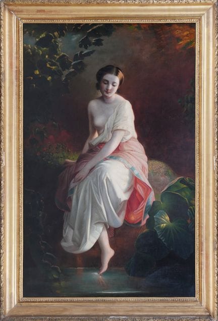 19TH-CENTURY PAINTER
Portrait of a Young Girl
Oil 